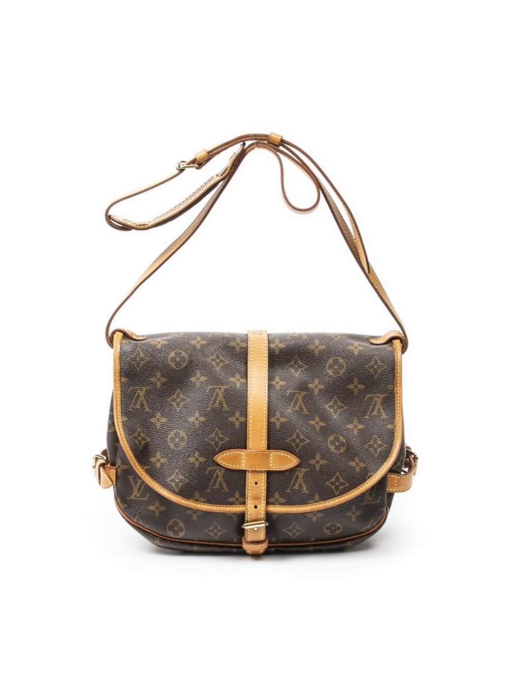 Louis Vuitton Saumur Brown Monogram Canvas - Picture 1 of 10